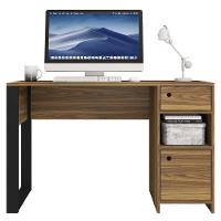 Escrivaninha Mesa Computador Escritório Meta Marrom Caemmun - 1