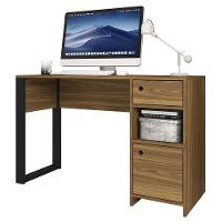 Escrivaninha Mesa Computador Escritório Meta Marrom Caemmun - 7