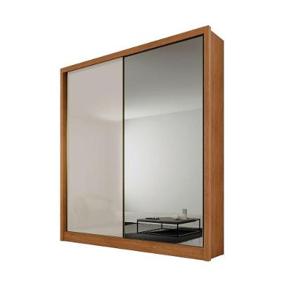 Guarda Roupa Carrara 2 Portas 3 Gavetas Clic Moveis Cumaru-fendi