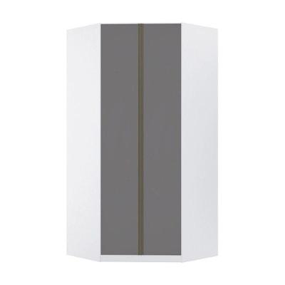 Guarda Roupa Modulado Canto Closet 2 Portas 7 Prateleiras 111,9cm Prime Luciane Móveis