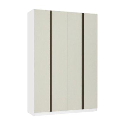 Guarda Roupa 4 Portas 3 Gavetas 159,2 Cm Prime Luciane Móveis