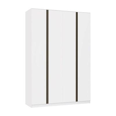 Guarda Roupa 4 Portas 3 Gavetas 159,2 Cm Prime Luciane Móveis