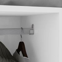 Guarda-roupas 4 Portas 2 Gavetas 100% Mdf Alonzo Sem Espelho E Com Pés - Lopas Branco - 5