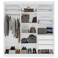 Guarda-roupas Casal 6 Portas 3 Gavetas Jazz Com Pés Sem Espelho Branco - 2