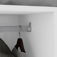 Guarda-roupas 6 Portas 4 Gavetas Com Pés Sem Espelho Zeus - Lopas Branco - 6