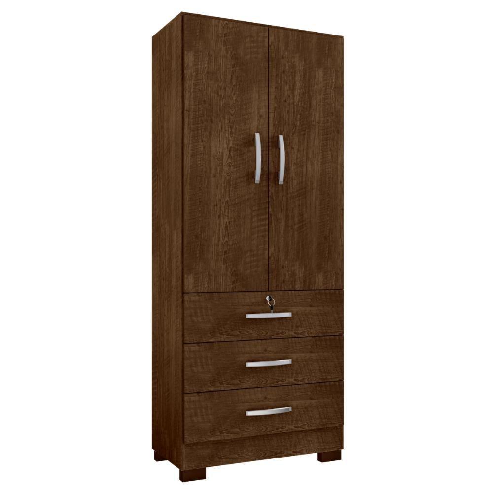 Guarda Roupa 3 Gavetas E 2 Portas Breda Malbec - 2