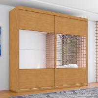 Roupeiro Com Espelho E 2 Portas Limoeiro Naturalle - 1