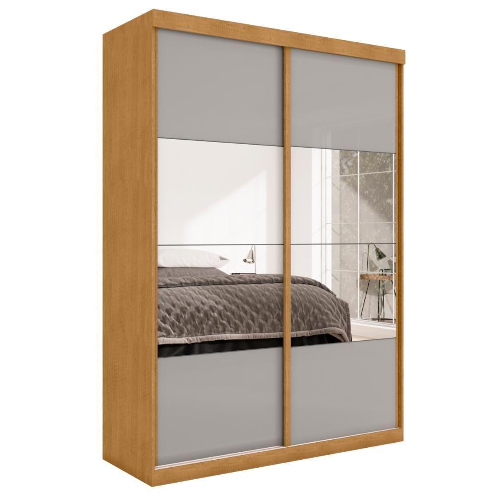 Roupeiro 2 Portas Com Espelho Juremal Naturalle Off White - 2