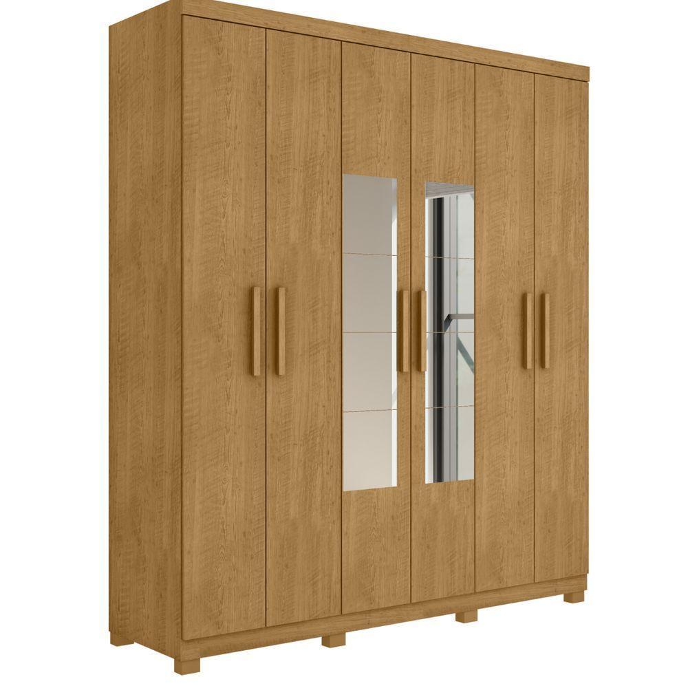 Roupeiro 6 Portas E 3 Gavetas Polônia Naturalle Off White - 2