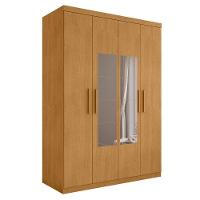 Roupeiro 4 Portas Com Espelho Ameixa Naturalle - 2