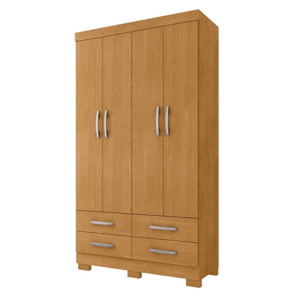 Roupeiro 4 Gavetas E 4 Portas Geleen Naturalle - 4