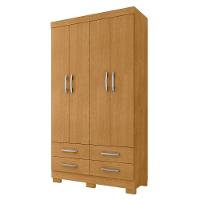 Roupeiro 4 Gavetas E 4 Portas Geleen Naturalle - 4