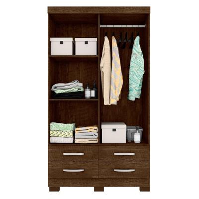 Guarda Roupa Solteiro Deventer 4 Portas 4 Gavetas Malbec MDP CasaH