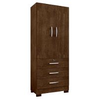 Roupeiro 2 Portas E 3 Gavetas Sneek Malbec - 2