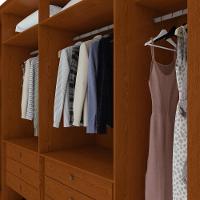 Guarda Roupa 6 Porta S Espelho Easy Space Frassino/off White