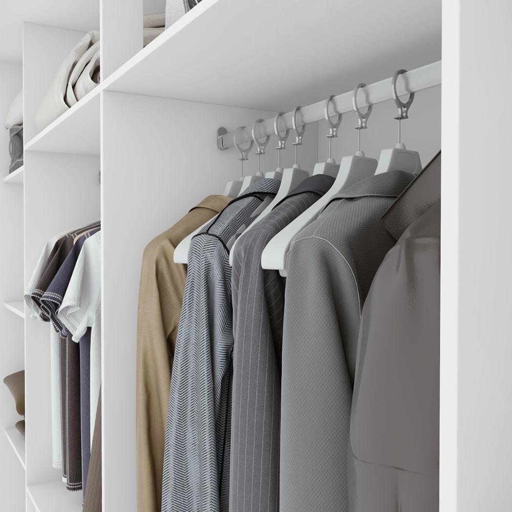 Guarda Roupa Easy Max 2 Portas Sem Espelho Branco Lopas - 10