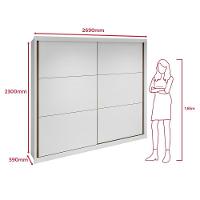 Guarda Roupa Easy Max 2 Portas Sem Espelho Branco Lopas - 2