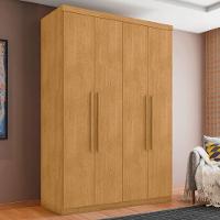 Guarda Roupa 4 Portas E 4 Gavetas Lages Naturalle - 1