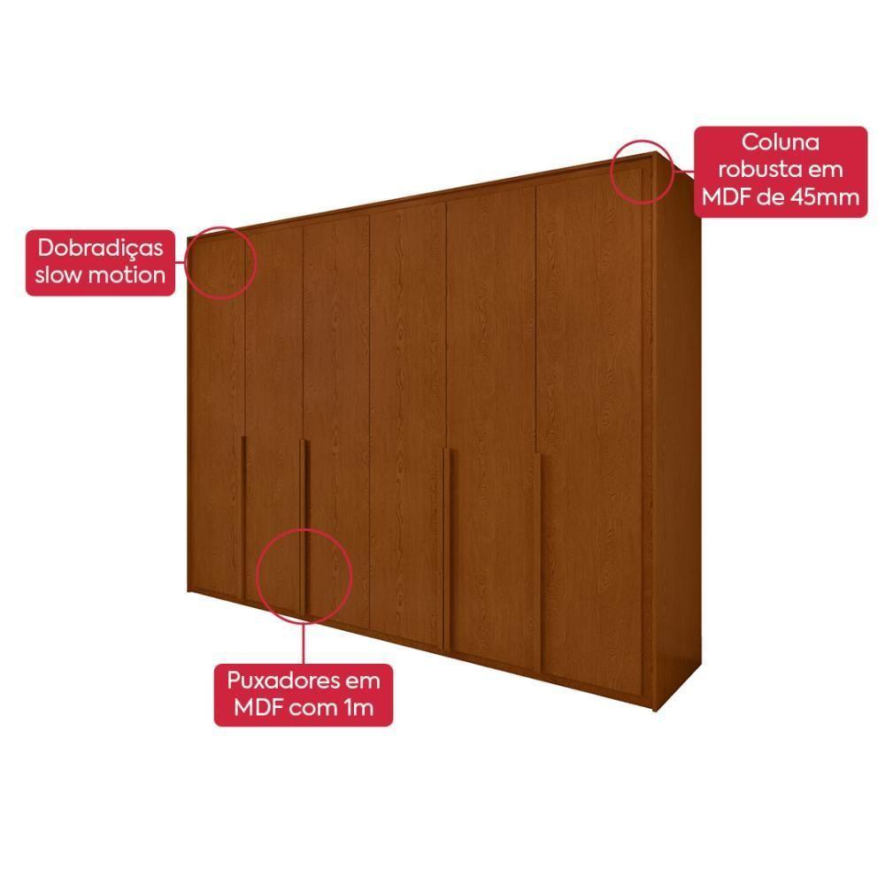 Guarda Roupa 6 Portas S/ Espelho Easy Space Frassino Lopas - 2