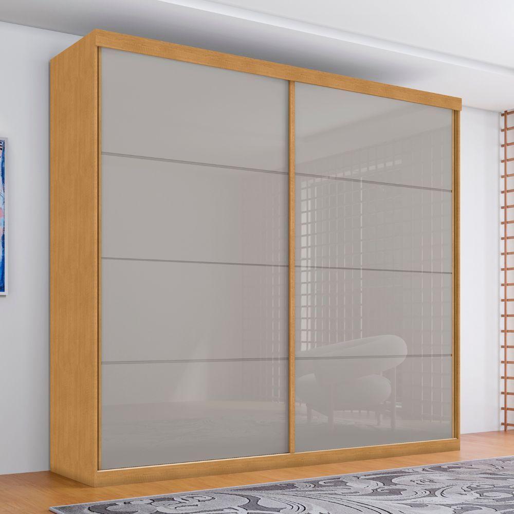 Guarda Roupa Com Espelho 2 Portas Aroeira Naturale Off White - 1