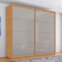 Guarda Roupa Com Espelho 2 Portas Aroeira Naturale Off White - 1