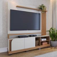 Home Theater 2 Portas Para Tv's Até 75 Jurerê Off White Matte Freijó - 1