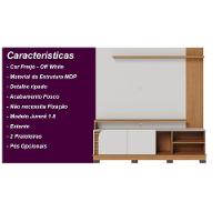 Home Theater 2 Portas Para Tv's Até 75 Jurerê Off White Matte Freijó - 8