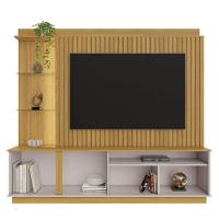 Home Amparo Com Painel Ripado E Led Tv Até 60 Polegadas Nature Off White - 3