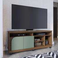 Rack Bancada 2 Portas Com Rodízio Jurerê 1.5 Amêndoa Hortelã - 1