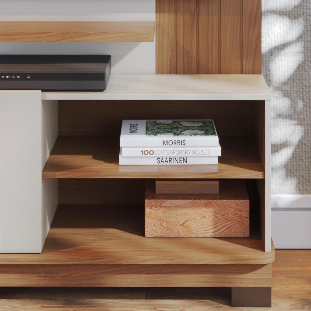 Home Theater 2 Portas Para Tv's Até 65 Jurerê Off White Matte Freijó - 6