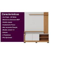 Home Theater 2 Portas Para Tv's Até 65 Jurerê Off White Matte Freijó - 10