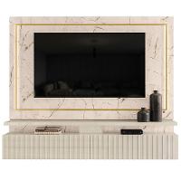 Painel Suspenso Para Tv 75" Hera Calacata Off White - 1