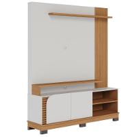 Home Para Tvs 65 Com 2 Portas Lia Off White Matte Freijó - 1