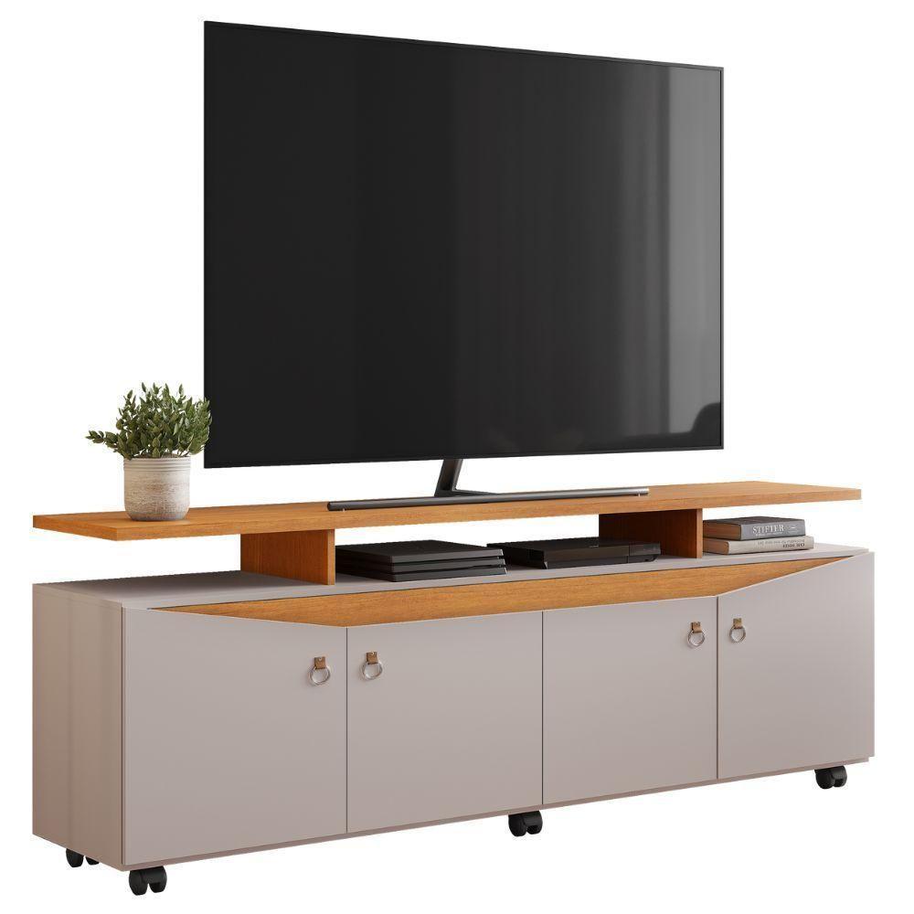 Rack Elogio Para Tv Até 65 Polegadas Jcm Movelaria Off White Cinamomo - 1