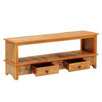 Rack Aparador Santana 1,5m Em Madeira Maciça Com Pátina - 4