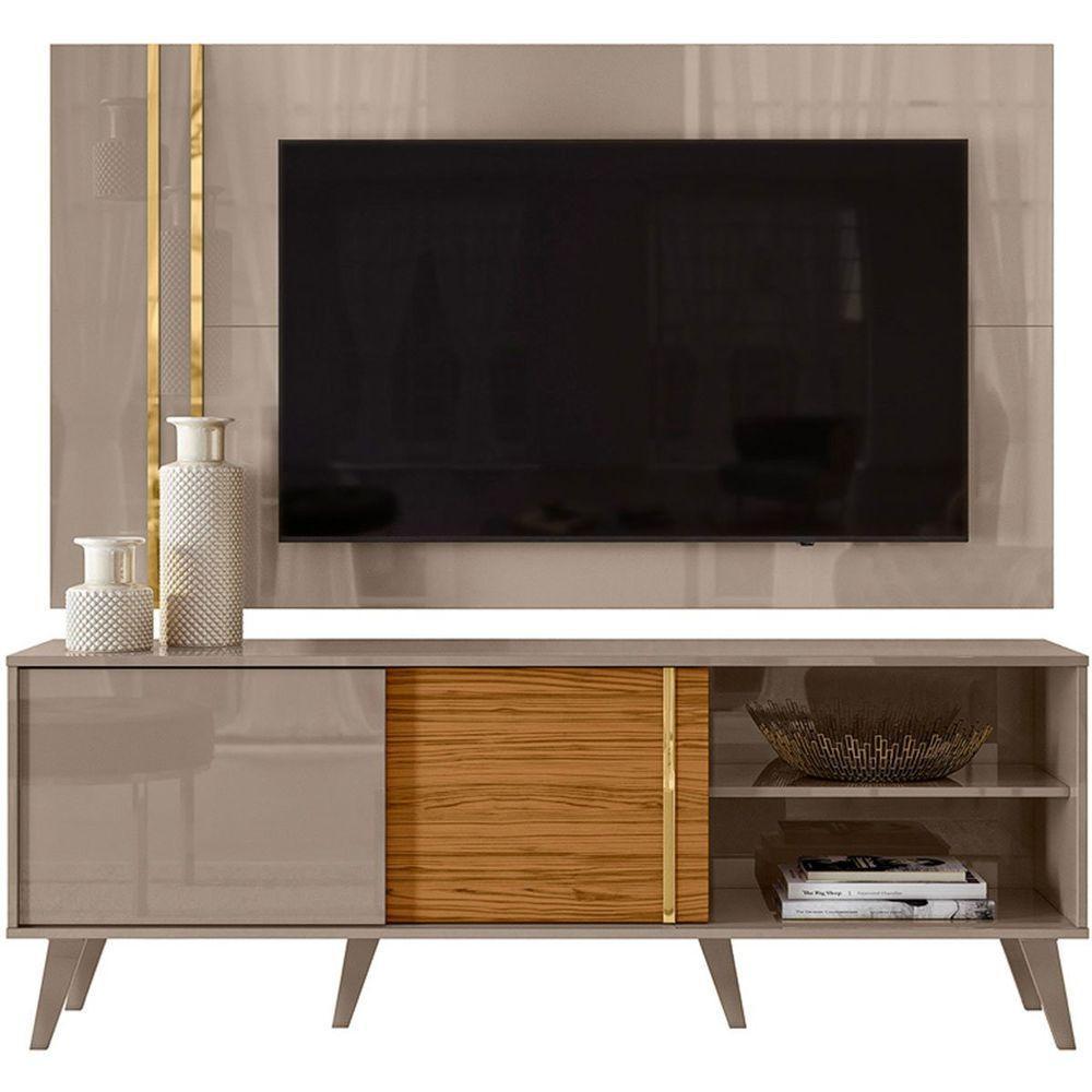 Bancada Com Painel Para Tv Até 65 Polegadas Ares Fendi-naturale - 1