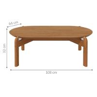 Mesa Para Sala Oval Divinópolis Cedro - 3