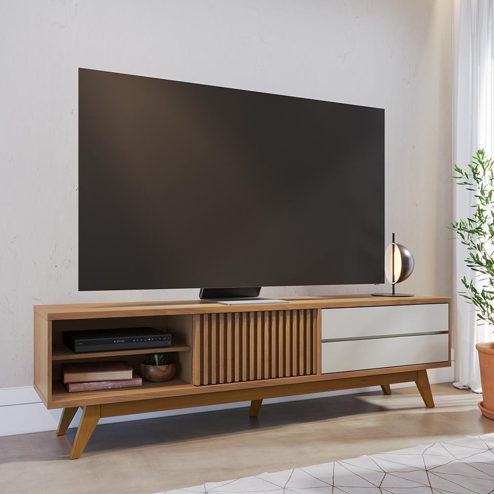 Rack Bancada Veneza Para Tv Até 65 Polegadas Freijo-off White Matte Freijo-off White Matte - 6