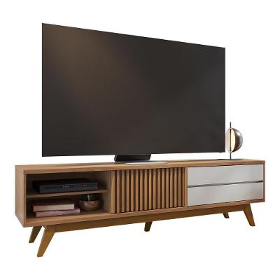 Rack Bancada Veneza Para Tv Até 65 Polegadas Freijo-off White Matte Freijo-off White Matte