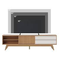 Rack Bancada Veneza Para Tv Até 65 Polegadas Freijo-off White Matte Freijo-off White Matte - 2