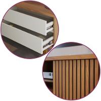 Rack Bancada Veneza Para Tv Até 65 Polegadas Freijo-off White Matte Freijo-off White Matte - 3