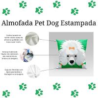 Capa De Almofada Estampada Pet Dog Em Veludo Suede 45cm X 45cm Raças Cachorros Poodle - 3