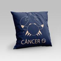 Capa De Almofada Estampada Signos Do Zodíaco Em Veludo Suede 45cm X 45cm Câncer - 5