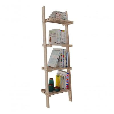 Suporte Expositor 4 Prateleiras Escada Pinus Moderna Multiuso