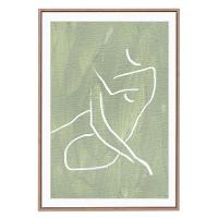 Kit 02 Quadros De Parede Decorativo Canvas Silhueta 60 Cm M02 - D'rossi - 3