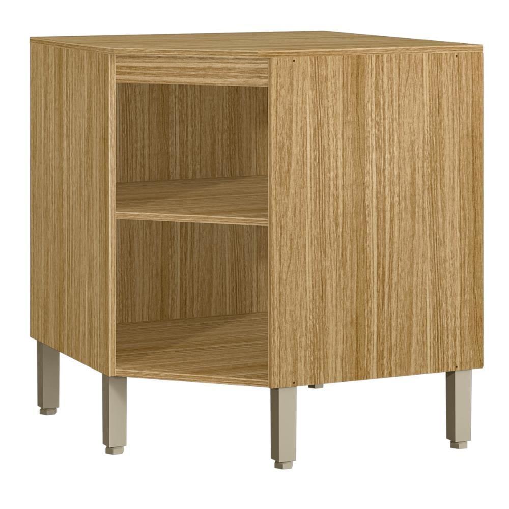 Balcão De Canto Com Tampo Calgary Freijó Gris - 2