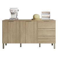 Balcão de Cozinha com 2 Portas e 2 Gavetas Riga Freijó - 1