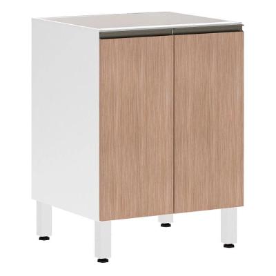 Balcão De Cozinha Sem Tampo 60cm 2 Portas Pérola Luciane Móveis