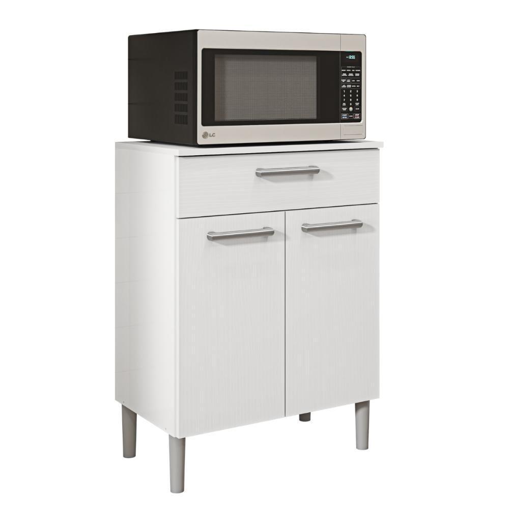 Balcão Para Microondas De Cozinha Granada Branco - 1