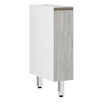 Balcão Cozinha 15 Cm Sem Tampo 1 Porta Concreto Pérola Luciane Móveis